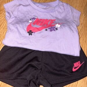 Nike Lavender and Black Toddler Set